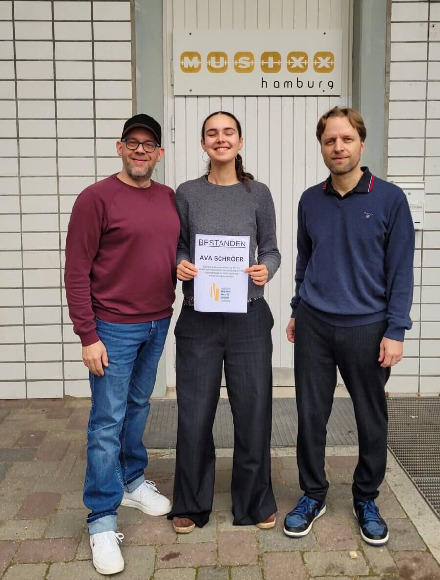 Musixx-Schülerin besteht Aufnahmeprüfung!